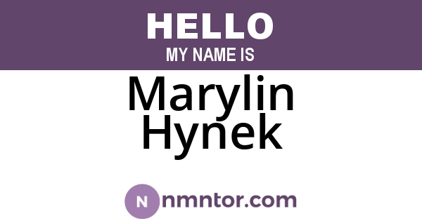 Marylin Hynek