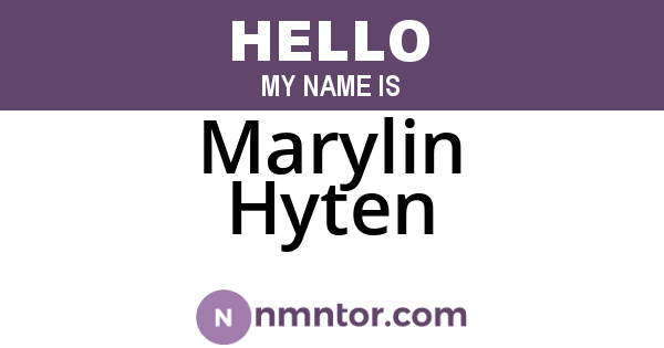 Marylin Hyten