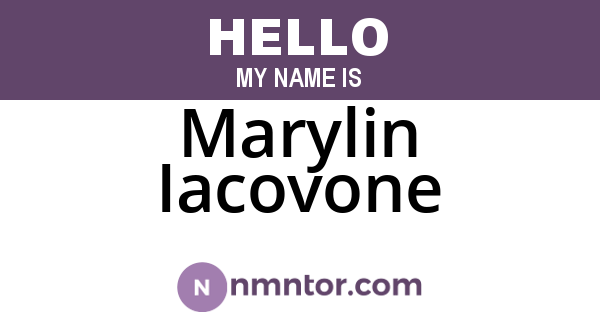 Marylin Iacovone