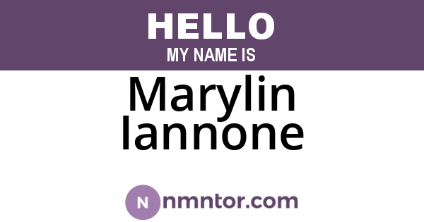 Marylin Iannone