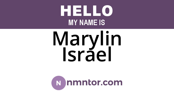 Marylin Israel