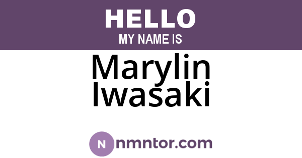 Marylin Iwasaki
