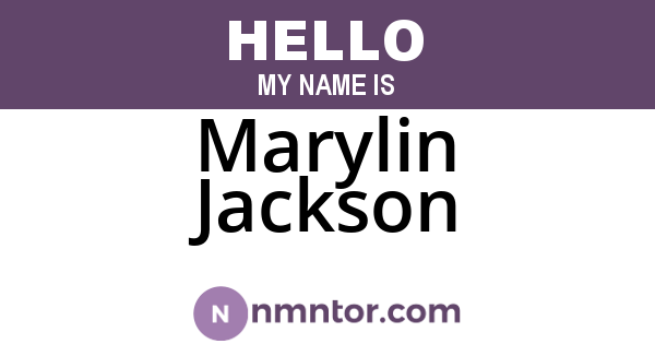 Marylin Jackson