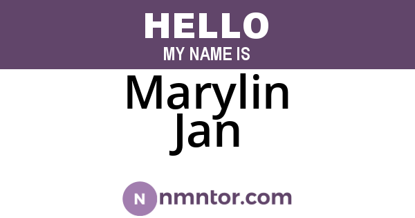 Marylin Jan