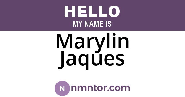 Marylin Jaques