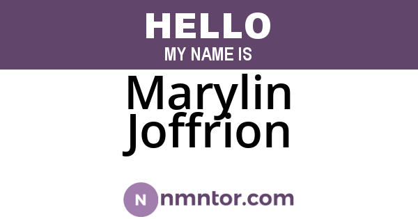 Marylin Joffrion