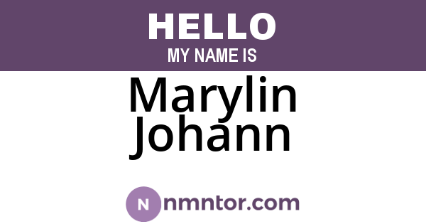 Marylin Johann