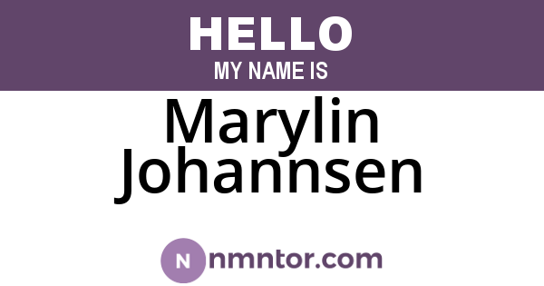 Marylin Johannsen