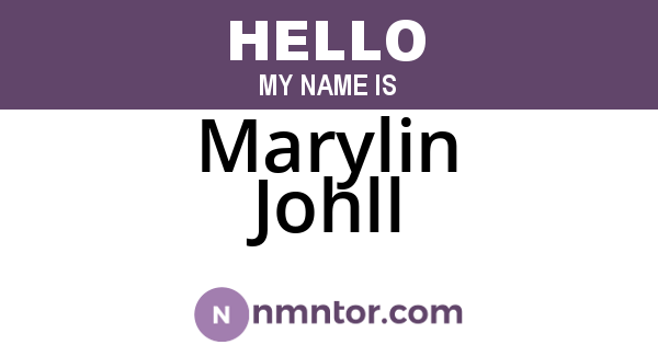 Marylin Johll