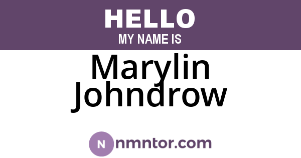 Marylin Johndrow