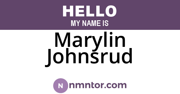 Marylin Johnsrud