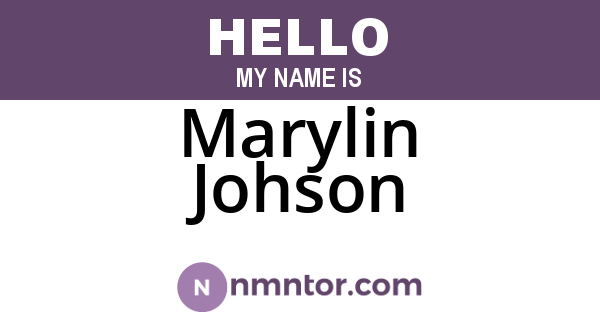 Marylin Johson