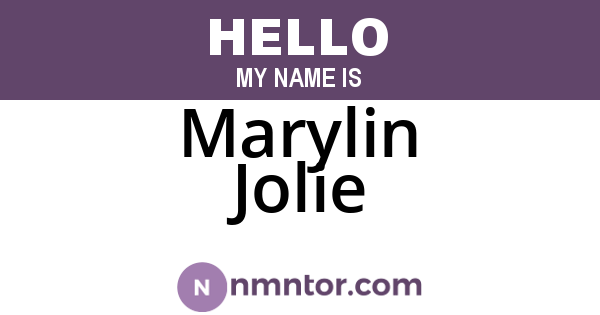 Marylin Jolie