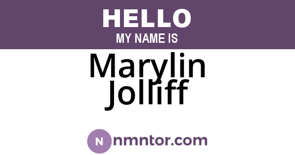Marylin Jolliff