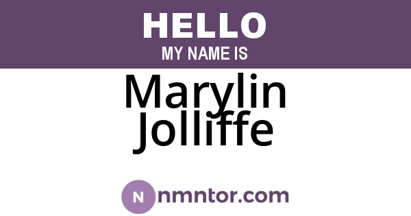 Marylin Jolliffe