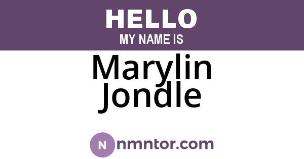 Marylin Jondle