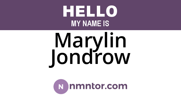 Marylin Jondrow