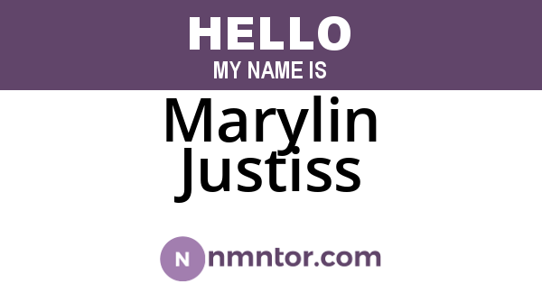 Marylin Justiss