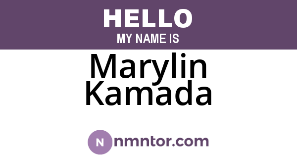 Marylin Kamada