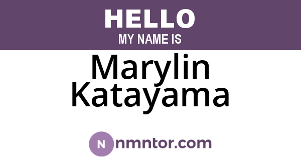 Marylin Katayama