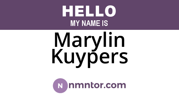 Marylin Kuypers