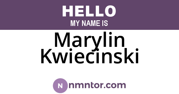 Marylin Kwiecinski