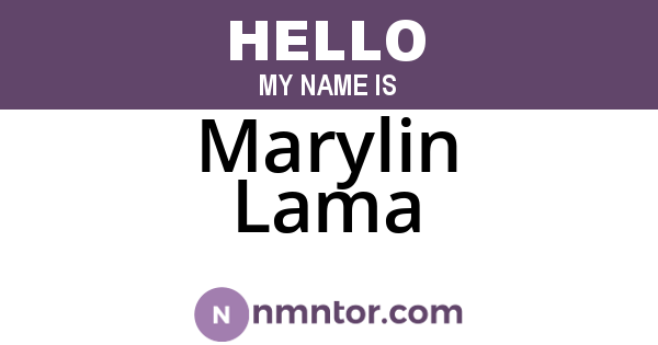 Marylin Lama