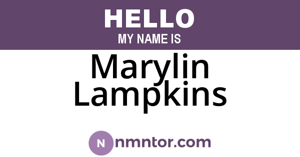 Marylin Lampkins