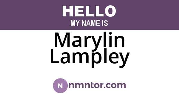 Marylin Lampley