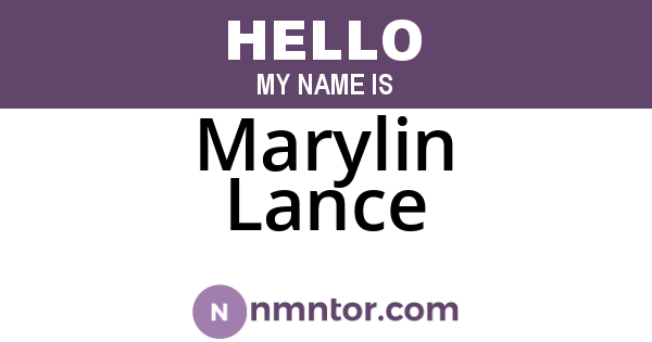 Marylin Lance