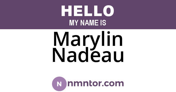 Marylin Nadeau