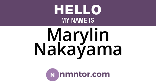 Marylin Nakayama