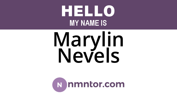 Marylin Nevels