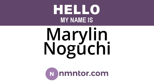 Marylin Noguchi