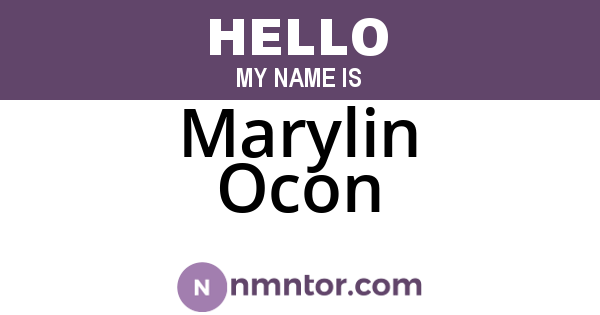 Marylin Ocon