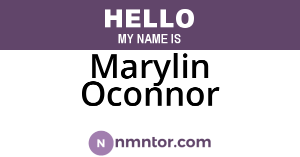 Marylin Oconnor