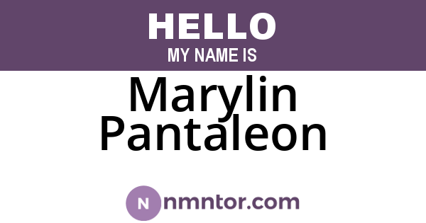 Marylin Pantaleon