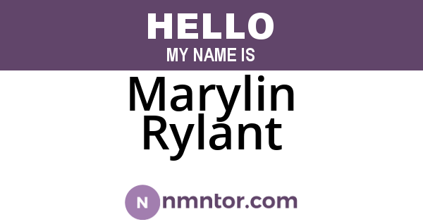 Marylin Rylant