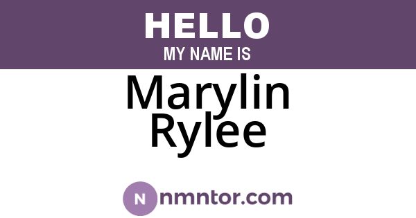 Marylin Rylee