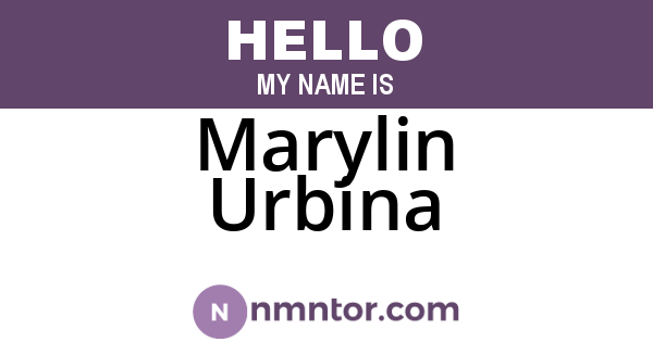 Marylin Urbina