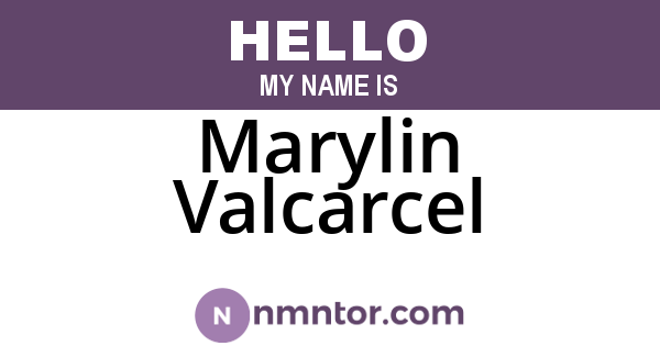 Marylin Valcarcel