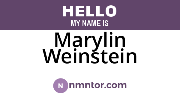 Marylin Weinstein