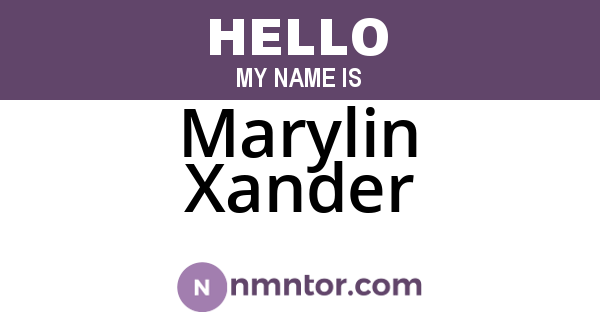 Marylin Xander