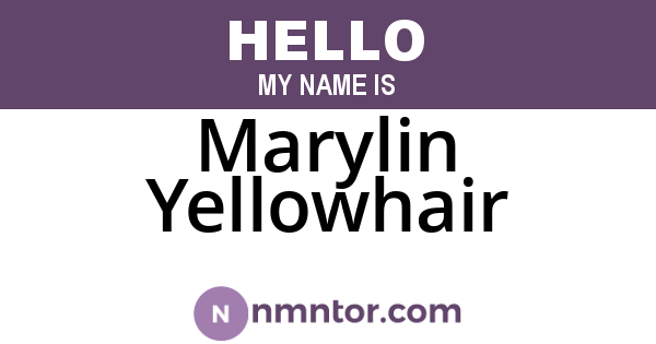 Marylin Yellowhair