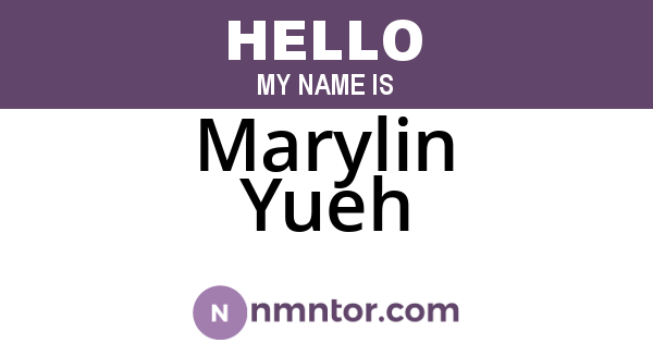 Marylin Yueh