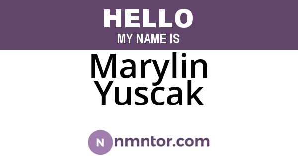 Marylin Yuscak