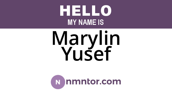 Marylin Yusef