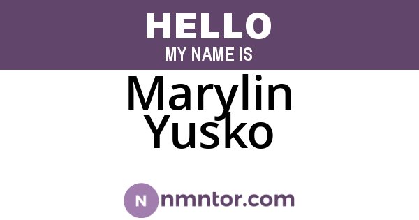Marylin Yusko