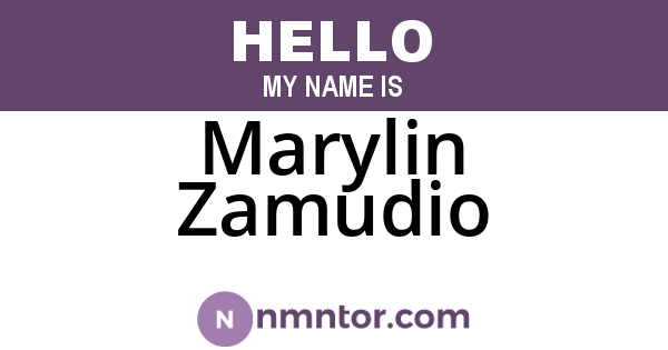 Marylin Zamudio
