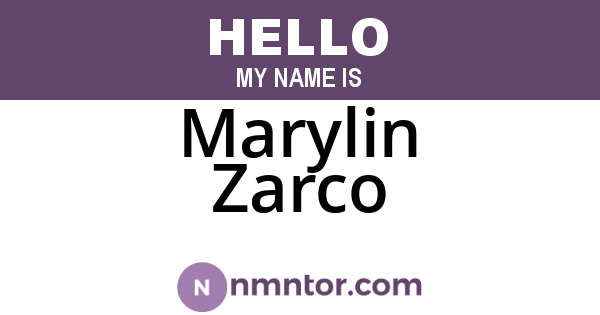 Marylin Zarco